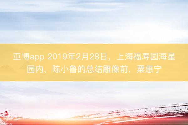 亚博app 2019年2月28日，上海福寿园海星园内，陈小鲁的总结雕像前，粟惠宁
